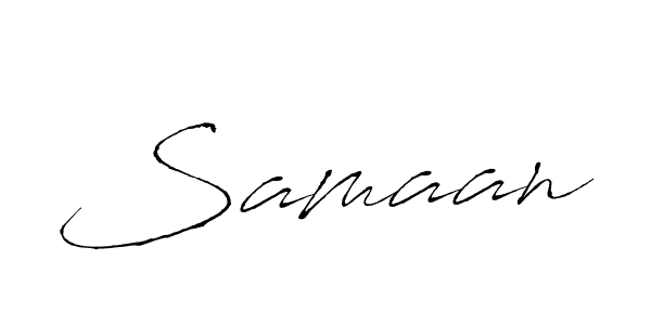 Design your own signature with our free online signature maker. With this signature software, you can create a handwritten (Antro_Vectra) signature for name Samaan. Samaan signature style 6 images and pictures png