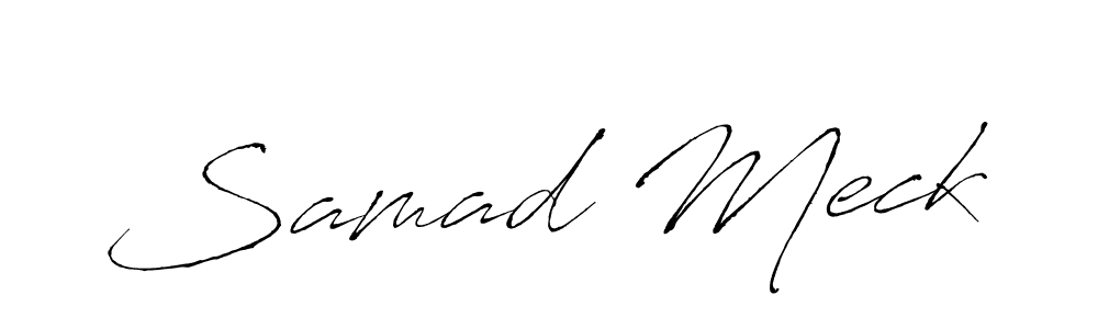Make a beautiful signature design for name Samad Meck. With this signature (Antro_Vectra) style, you can create a handwritten signature for free. Samad Meck signature style 6 images and pictures png