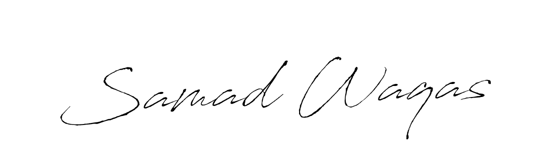 Design your own signature with our free online signature maker. With this signature software, you can create a handwritten (Antro_Vectra) signature for name Samad Waqas. Samad Waqas signature style 6 images and pictures png