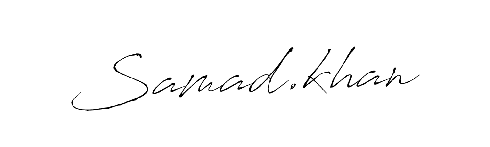 Design your own signature with our free online signature maker. With this signature software, you can create a handwritten (Antro_Vectra) signature for name Samad.khan. Samad.khan signature style 6 images and pictures png