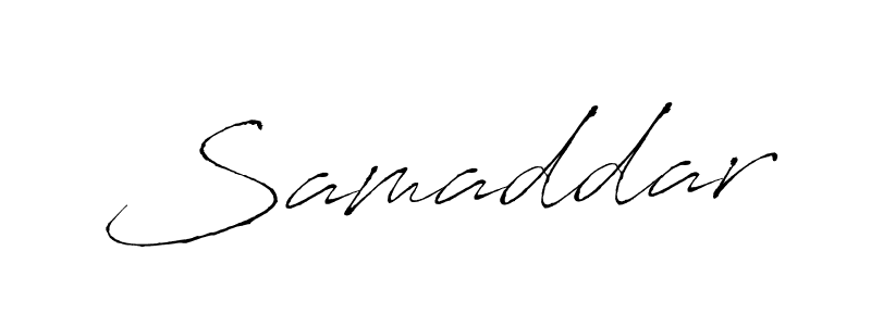 Design your own signature with our free online signature maker. With this signature software, you can create a handwritten (Antro_Vectra) signature for name Samaddar. Samaddar signature style 6 images and pictures png