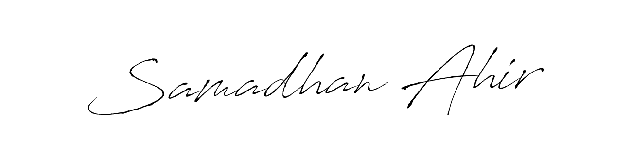 Use a signature maker to create a handwritten signature online. With this signature software, you can design (Antro_Vectra) your own signature for name Samadhan Ahir. Samadhan Ahir signature style 6 images and pictures png