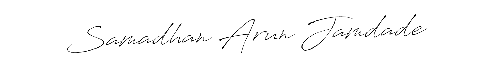 Check out images of Autograph of Samadhan Arun Jamdade name. Actor Samadhan Arun Jamdade Signature Style. Antro_Vectra is a professional sign style online. Samadhan Arun Jamdade signature style 6 images and pictures png