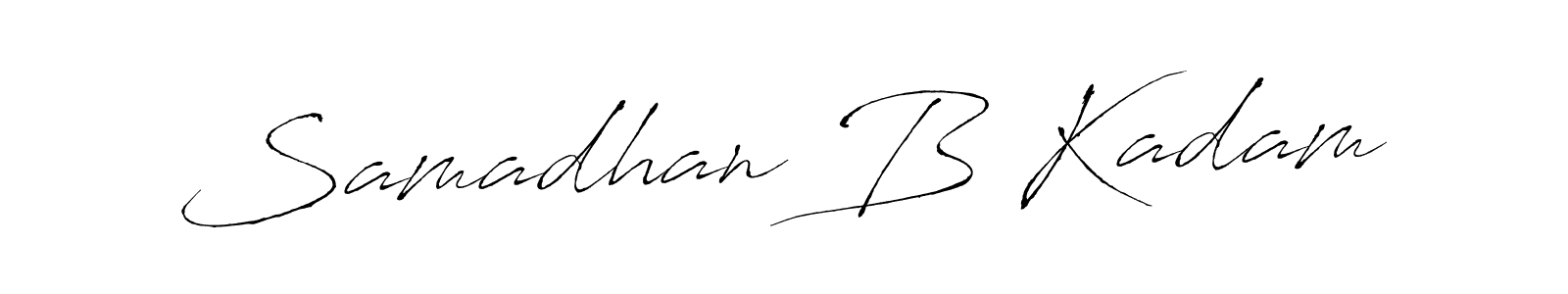 Make a beautiful signature design for name Samadhan B Kadam. With this signature (Antro_Vectra) style, you can create a handwritten signature for free. Samadhan B Kadam signature style 6 images and pictures png