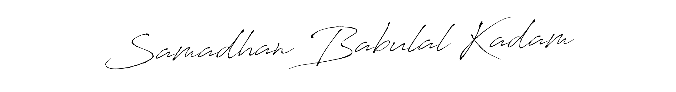 Use a signature maker to create a handwritten signature online. With this signature software, you can design (Antro_Vectra) your own signature for name Samadhan Babulal Kadam. Samadhan Babulal Kadam signature style 6 images and pictures png