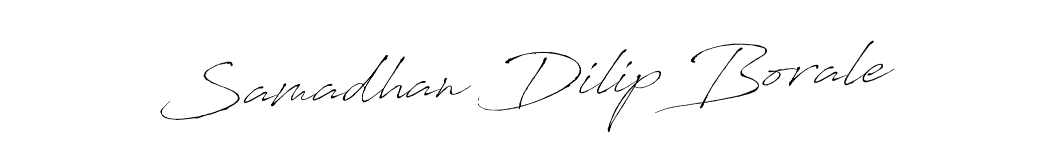 Samadhan Dilip Borale stylish signature style. Best Handwritten Sign (Antro_Vectra) for my name. Handwritten Signature Collection Ideas for my name Samadhan Dilip Borale. Samadhan Dilip Borale signature style 6 images and pictures png