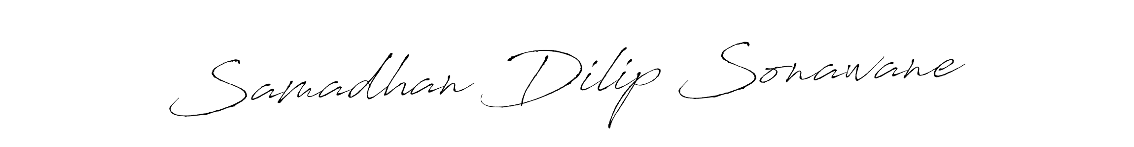 Make a beautiful signature design for name Samadhan Dilip Sonawane. With this signature (Antro_Vectra) style, you can create a handwritten signature for free. Samadhan Dilip Sonawane signature style 6 images and pictures png
