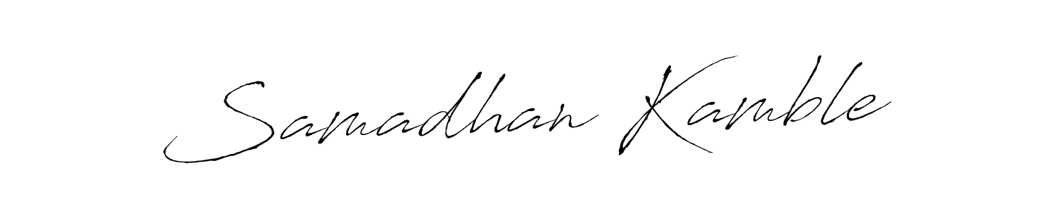 This is the best signature style for the Samadhan Kamble name. Also you like these signature font (Antro_Vectra). Mix name signature. Samadhan Kamble signature style 6 images and pictures png