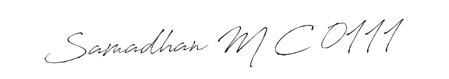 Use a signature maker to create a handwritten signature online. With this signature software, you can design (Antro_Vectra) your own signature for name Samadhan M C 0111. Samadhan M C 0111 signature style 6 images and pictures png