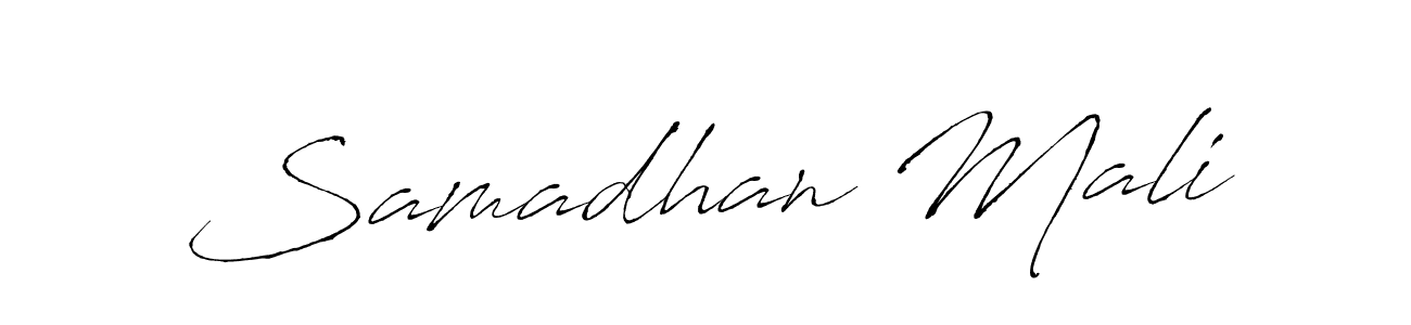 Also You can easily find your signature by using the search form. We will create Samadhan Mali name handwritten signature images for you free of cost using Antro_Vectra sign style. Samadhan Mali signature style 6 images and pictures png