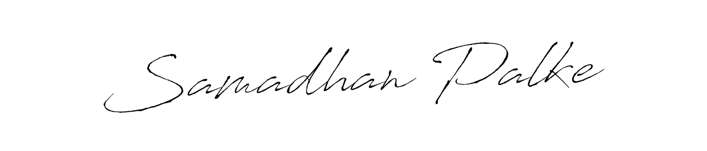 Make a beautiful signature design for name Samadhan Palke. With this signature (Antro_Vectra) style, you can create a handwritten signature for free. Samadhan Palke signature style 6 images and pictures png