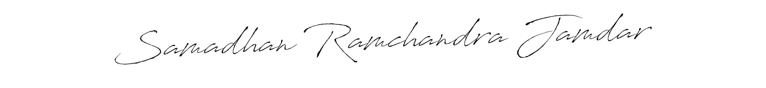 Design your own signature with our free online signature maker. With this signature software, you can create a handwritten (Antro_Vectra) signature for name Samadhan Ramchandra Jamdar. Samadhan Ramchandra Jamdar signature style 6 images and pictures png