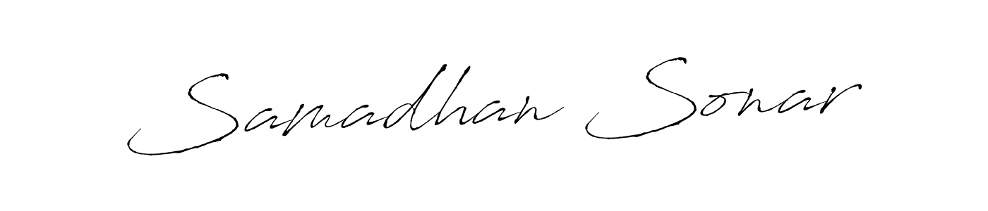 Create a beautiful signature design for name Samadhan Sonar. With this signature (Antro_Vectra) fonts, you can make a handwritten signature for free. Samadhan Sonar signature style 6 images and pictures png