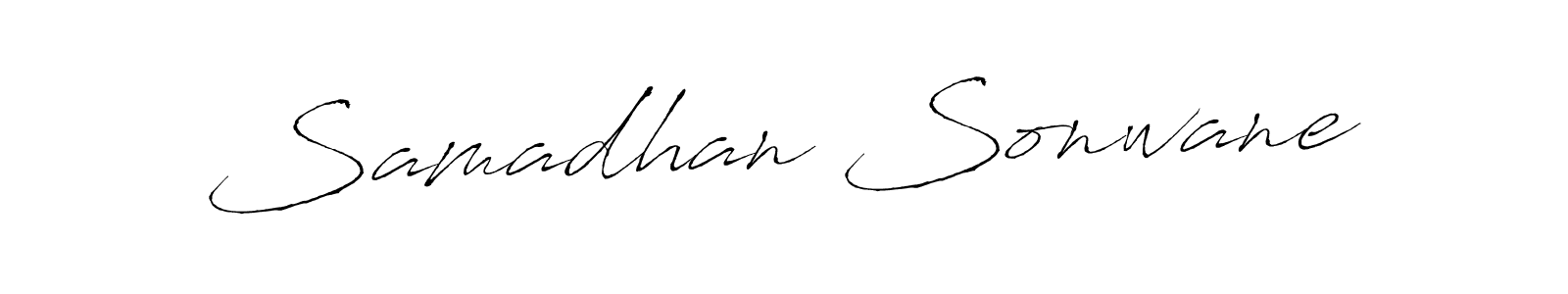 Create a beautiful signature design for name Samadhan Sonwane. With this signature (Antro_Vectra) fonts, you can make a handwritten signature for free. Samadhan Sonwane signature style 6 images and pictures png