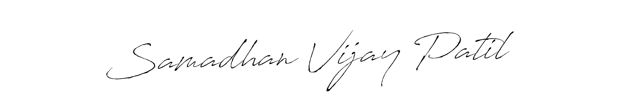 Antro_Vectra is a professional signature style that is perfect for those who want to add a touch of class to their signature. It is also a great choice for those who want to make their signature more unique. Get Samadhan Vijay Patil name to fancy signature for free. Samadhan Vijay Patil signature style 6 images and pictures png