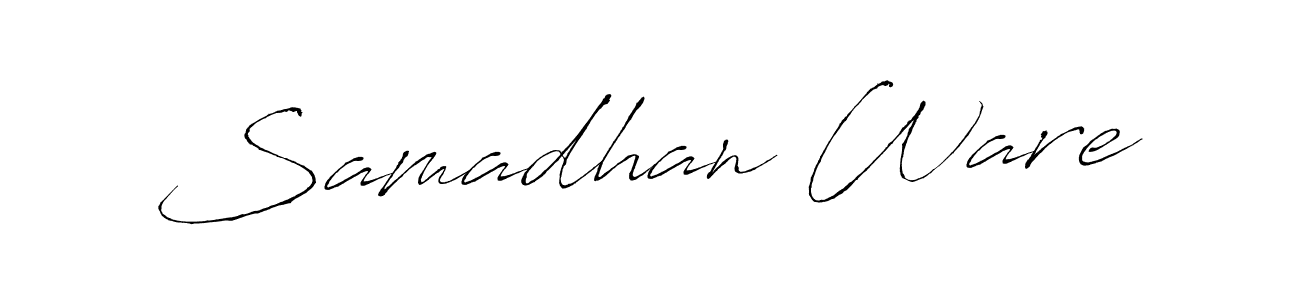 Samadhan Ware stylish signature style. Best Handwritten Sign (Antro_Vectra) for my name. Handwritten Signature Collection Ideas for my name Samadhan Ware. Samadhan Ware signature style 6 images and pictures png