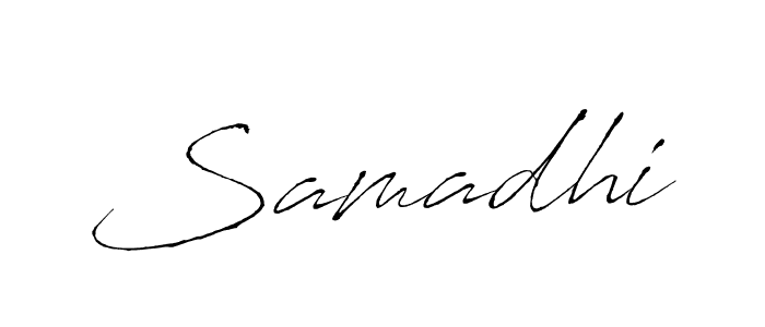 Samadhi stylish signature style. Best Handwritten Sign (Antro_Vectra) for my name. Handwritten Signature Collection Ideas for my name Samadhi. Samadhi signature style 6 images and pictures png