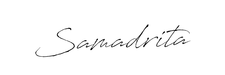 Create a beautiful signature design for name Samadrita. With this signature (Antro_Vectra) fonts, you can make a handwritten signature for free. Samadrita signature style 6 images and pictures png