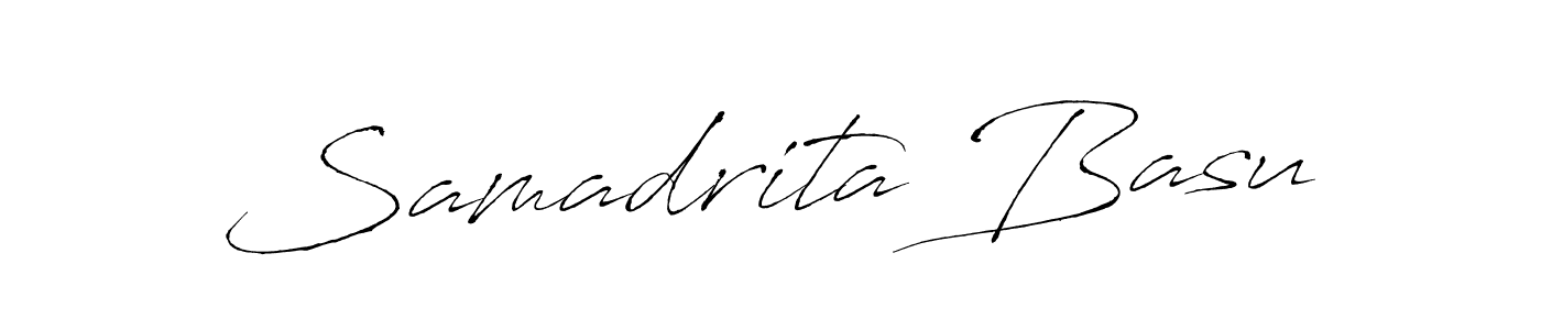 Design your own signature with our free online signature maker. With this signature software, you can create a handwritten (Antro_Vectra) signature for name Samadrita Basu. Samadrita Basu signature style 6 images and pictures png