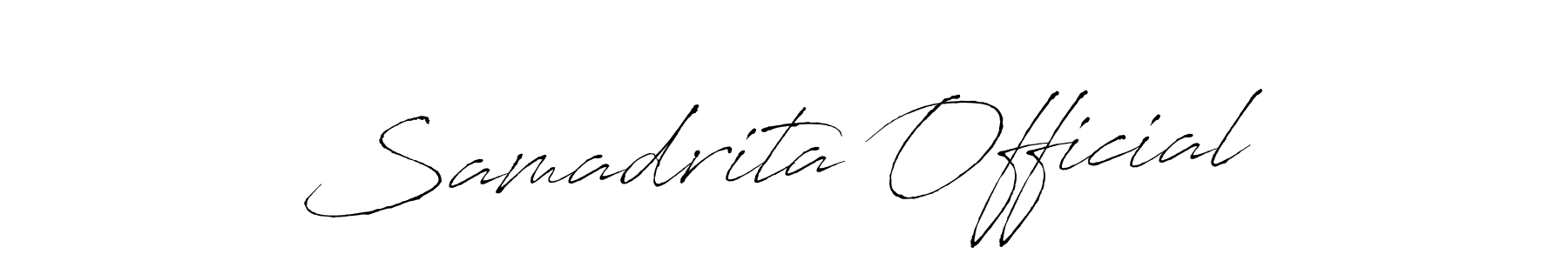 The best way (Antro_Vectra) to make a short signature is to pick only two or three words in your name. The name Samadrita Official include a total of six letters. For converting this name. Samadrita Official signature style 6 images and pictures png