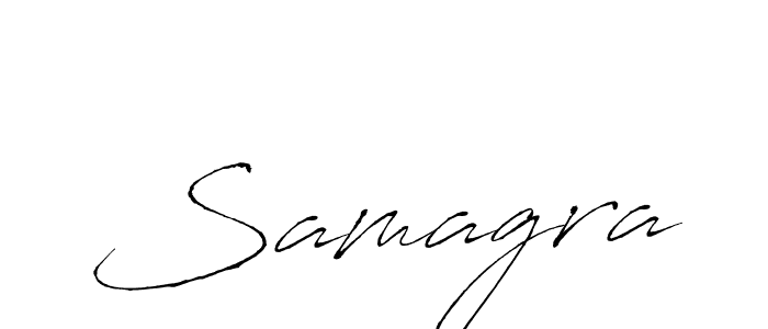 The best way (Antro_Vectra) to make a short signature is to pick only two or three words in your name. The name Samagra include a total of six letters. For converting this name. Samagra signature style 6 images and pictures png