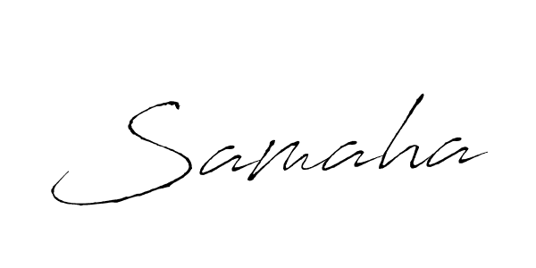 Create a beautiful signature design for name Samaha. With this signature (Antro_Vectra) fonts, you can make a handwritten signature for free. Samaha signature style 6 images and pictures png