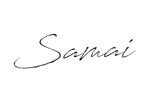 Make a beautiful signature design for name Samai. With this signature (Antro_Vectra) style, you can create a handwritten signature for free. Samai signature style 6 images and pictures png