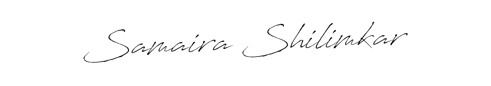 Samaira Shilimkar stylish signature style. Best Handwritten Sign (Antro_Vectra) for my name. Handwritten Signature Collection Ideas for my name Samaira Shilimkar. Samaira Shilimkar signature style 6 images and pictures png