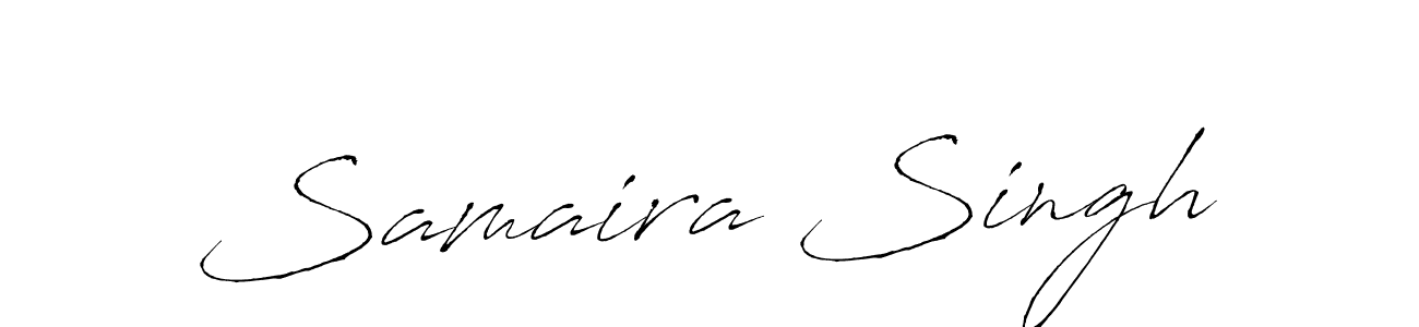 How to make Samaira Singh signature? Antro_Vectra is a professional autograph style. Create handwritten signature for Samaira Singh name. Samaira Singh signature style 6 images and pictures png