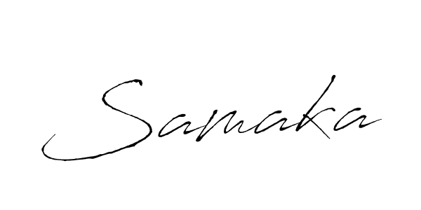 Once you've used our free online signature maker to create your best signature Antro_Vectra style, it's time to enjoy all of the benefits that Samaka name signing documents. Samaka signature style 6 images and pictures png