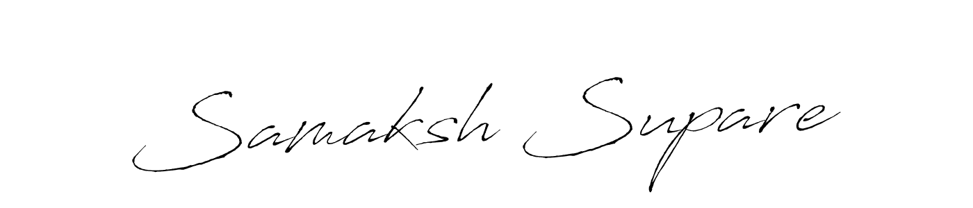 Create a beautiful signature design for name Samaksh Supare. With this signature (Antro_Vectra) fonts, you can make a handwritten signature for free. Samaksh Supare signature style 6 images and pictures png