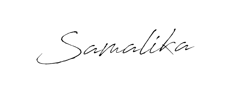 Create a beautiful signature design for name Samalika. With this signature (Antro_Vectra) fonts, you can make a handwritten signature for free. Samalika signature style 6 images and pictures png