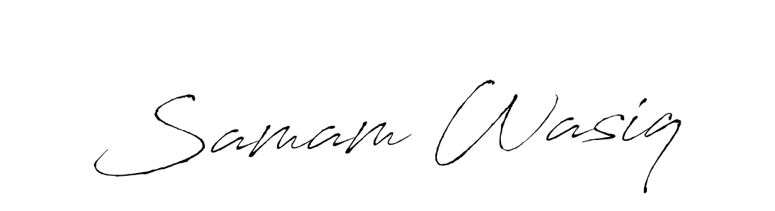 Samam Wasiq stylish signature style. Best Handwritten Sign (Antro_Vectra) for my name. Handwritten Signature Collection Ideas for my name Samam Wasiq. Samam Wasiq signature style 6 images and pictures png