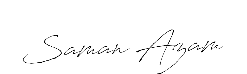 Make a beautiful signature design for name Saman Azam. Use this online signature maker to create a handwritten signature for free. Saman Azam signature style 6 images and pictures png