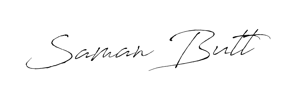 How to make Saman Butt signature? Antro_Vectra is a professional autograph style. Create handwritten signature for Saman Butt name. Saman Butt signature style 6 images and pictures png