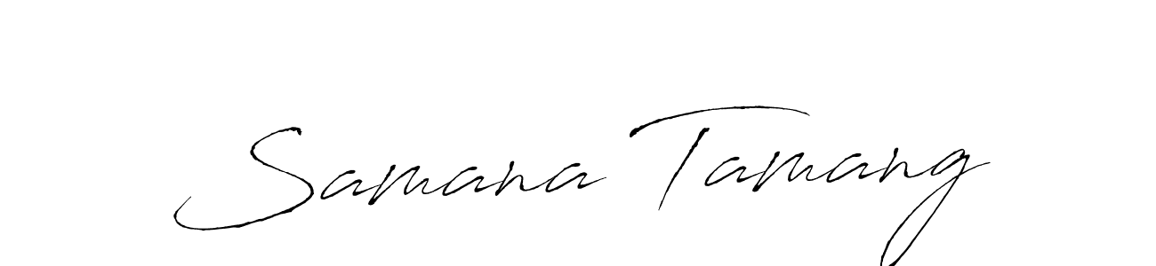 It looks lik you need a new signature style for name Samana Tamang. Design unique handwritten (Antro_Vectra) signature with our free signature maker in just a few clicks. Samana Tamang signature style 6 images and pictures png