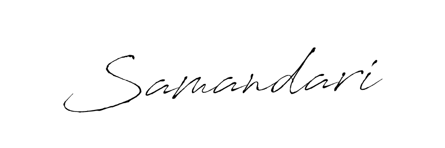 Create a beautiful signature design for name Samandari. With this signature (Antro_Vectra) fonts, you can make a handwritten signature for free. Samandari signature style 6 images and pictures png