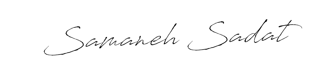 Samaneh Sadat stylish signature style. Best Handwritten Sign (Antro_Vectra) for my name. Handwritten Signature Collection Ideas for my name Samaneh Sadat. Samaneh Sadat signature style 6 images and pictures png