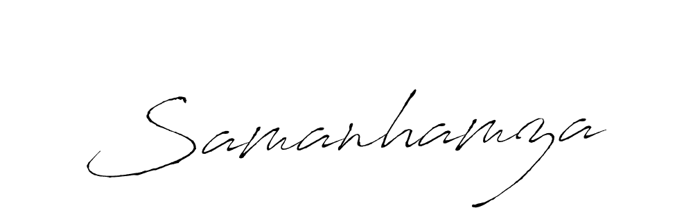 Make a beautiful signature design for name Samanhamza. Use this online signature maker to create a handwritten signature for free. Samanhamza signature style 6 images and pictures png