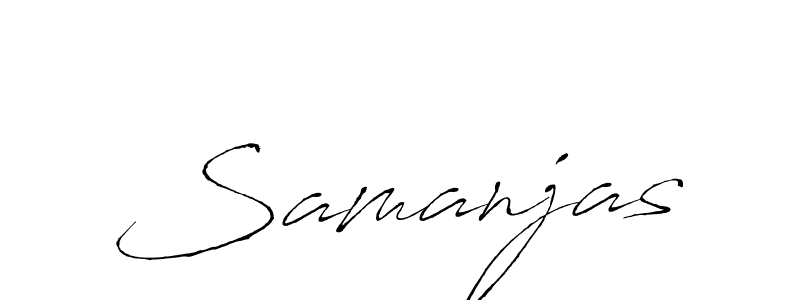 Also we have Samanjas name is the best signature style. Create professional handwritten signature collection using Antro_Vectra autograph style. Samanjas signature style 6 images and pictures png