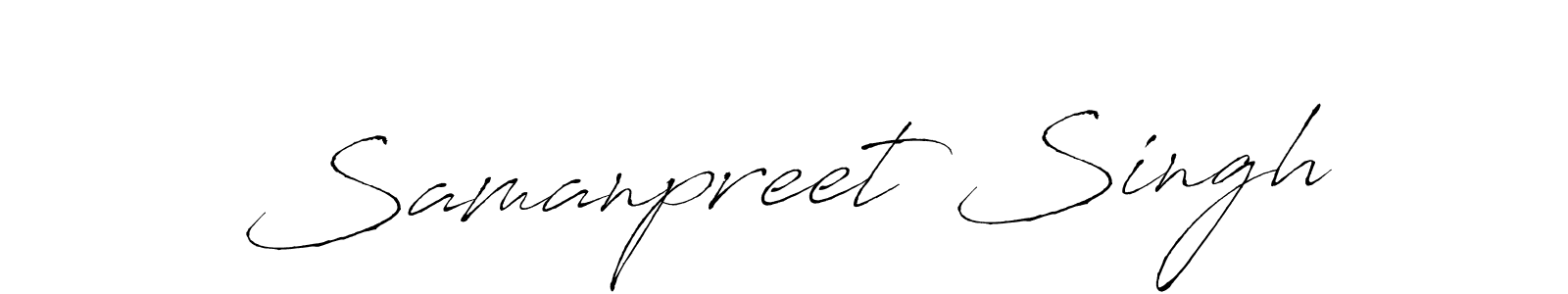 Design your own signature with our free online signature maker. With this signature software, you can create a handwritten (Antro_Vectra) signature for name Samanpreet Singh. Samanpreet Singh signature style 6 images and pictures png