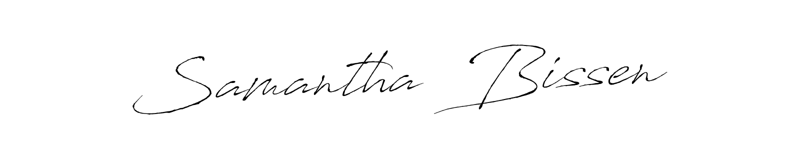 How to make Samantha  Bissen signature? Antro_Vectra is a professional autograph style. Create handwritten signature for Samantha  Bissen name. Samantha  Bissen signature style 6 images and pictures png