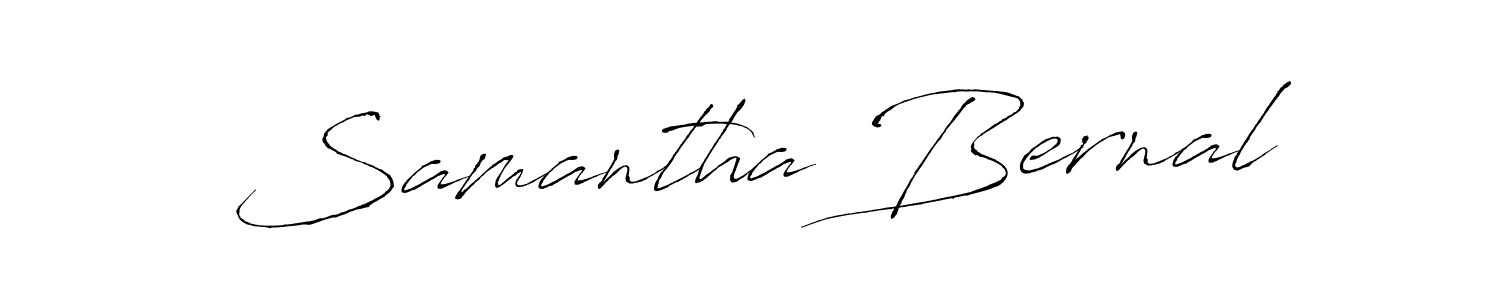 Antro_Vectra is a professional signature style that is perfect for those who want to add a touch of class to their signature. It is also a great choice for those who want to make their signature more unique. Get Samantha Bernal name to fancy signature for free. Samantha Bernal signature style 6 images and pictures png