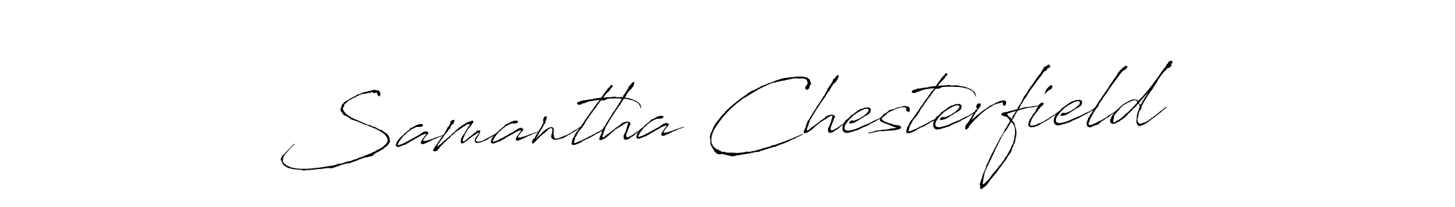 Make a beautiful signature design for name Samantha Chesterfield. With this signature (Antro_Vectra) style, you can create a handwritten signature for free. Samantha Chesterfield signature style 6 images and pictures png