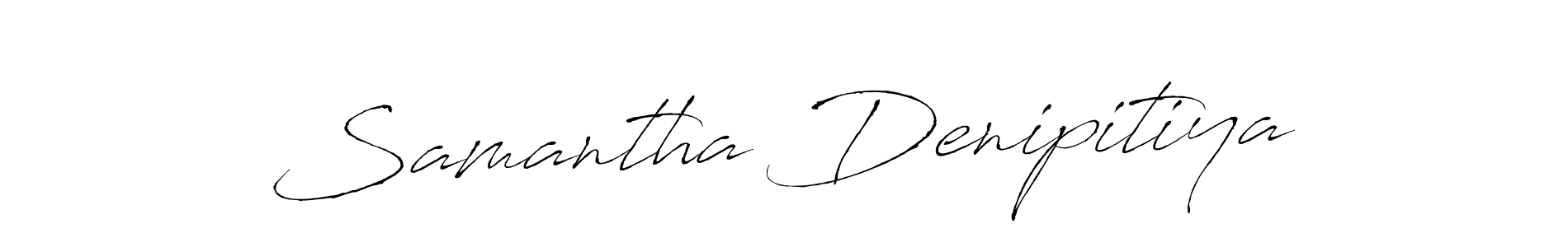 Make a beautiful signature design for name Samantha Denipitiya. Use this online signature maker to create a handwritten signature for free. Samantha Denipitiya signature style 6 images and pictures png