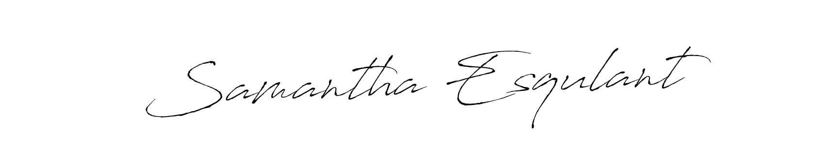 It looks lik you need a new signature style for name Samantha Esqulant. Design unique handwritten (Antro_Vectra) signature with our free signature maker in just a few clicks. Samantha Esqulant signature style 6 images and pictures png