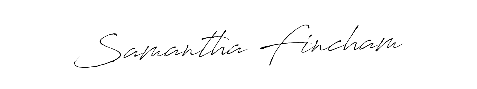 The best way (Antro_Vectra) to make a short signature is to pick only two or three words in your name. The name Samantha Fincham include a total of six letters. For converting this name. Samantha Fincham signature style 6 images and pictures png