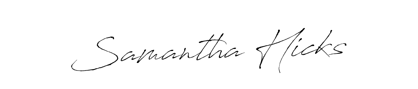 Make a beautiful signature design for name Samantha Hicks. Use this online signature maker to create a handwritten signature for free. Samantha Hicks signature style 6 images and pictures png