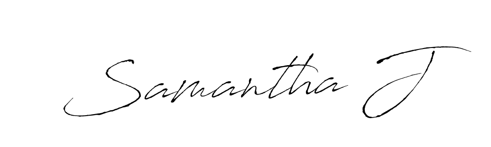 Make a beautiful signature design for name Samantha J. With this signature (Antro_Vectra) style, you can create a handwritten signature for free. Samantha J signature style 6 images and pictures png