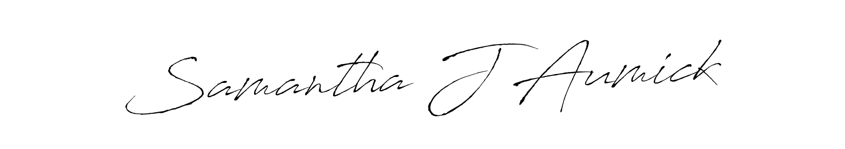 Use a signature maker to create a handwritten signature online. With this signature software, you can design (Antro_Vectra) your own signature for name Samantha J Aumick. Samantha J Aumick signature style 6 images and pictures png